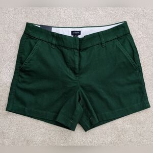 NWT J.Crew Factory chino shorts size 4 green